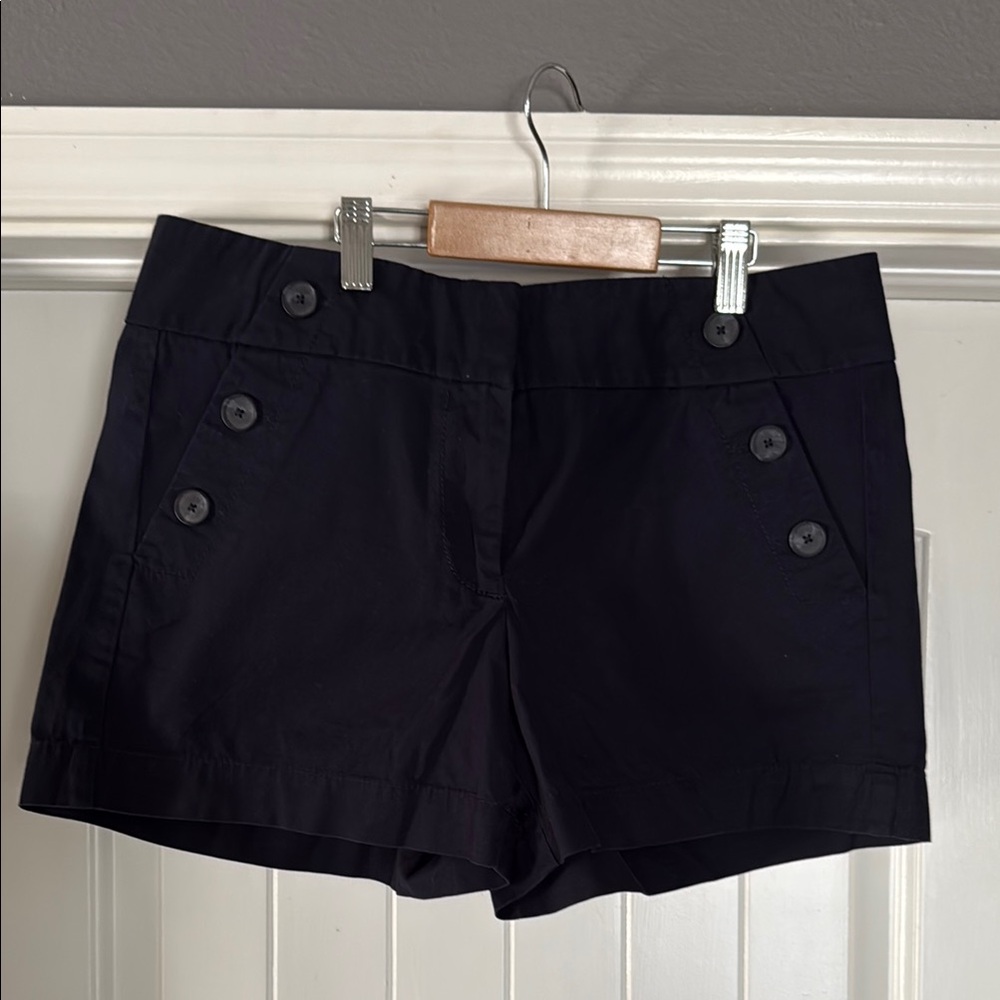 LOFT High Waist Navy Blue Casual Shorts